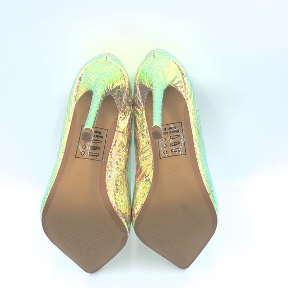 Shoe Republic LA Holographic Stilettos Size 8 - Picture 5 of 8